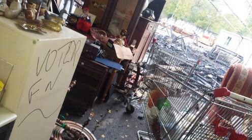 Incendie secour populaire brive fn racisme raciste migrant