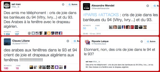 Cris de joie dans le 93 attentat liesse