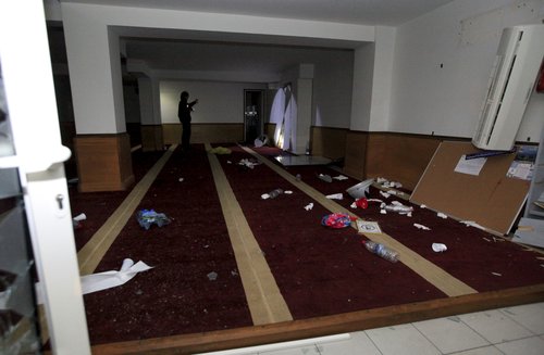 salle de priere detruite