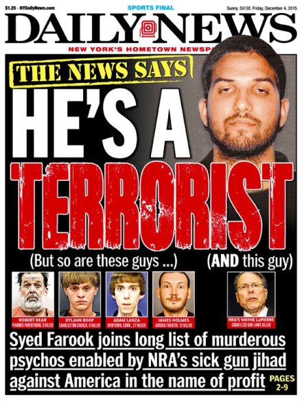 Syed farook dylan roof terrorisme terroriste Robert Lewis Dear adam lanza desequilibré extreme droite islamiste