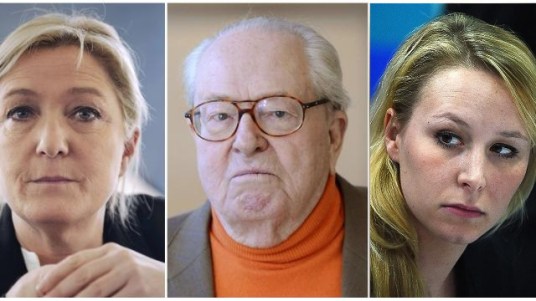 Jean-Marie Le Pen Marine Le Pen Marion Maréchal Le Pen les dynastie famille heritage politique pere mere fille