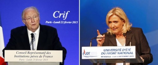 marien le pen roger cukierman crif israel juif fn front national Communautarisme UEJF