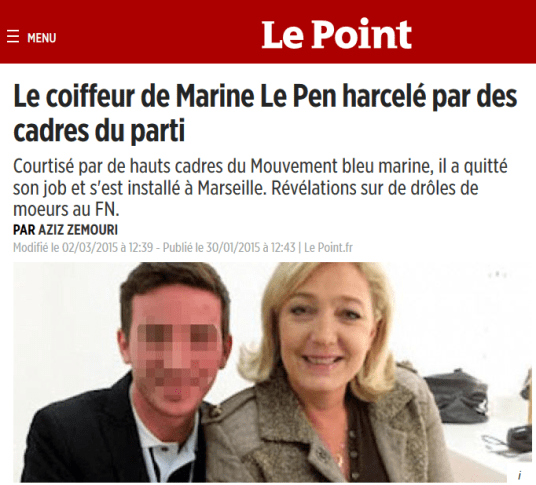 harcèlement sexuel fn gay cadre