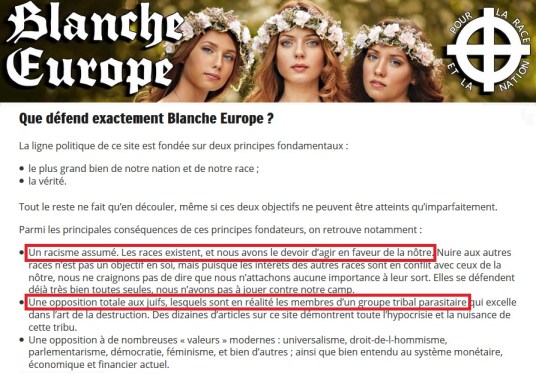 blanche-europe-site-de-la-fachosphere-pronant-racisme-assume-et-opposition-totale-aux-juifs
