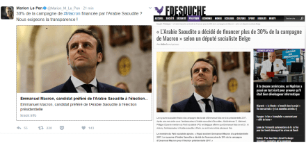 fdesouche-macron-hoax-fane-news-marion-marechal-le-pen